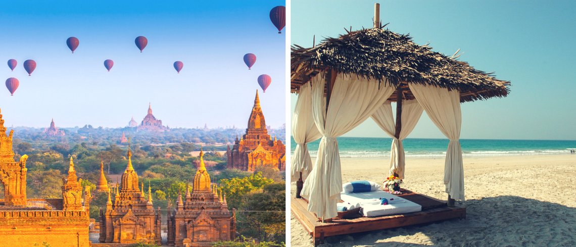 Romantic honeymoon in Myanmar