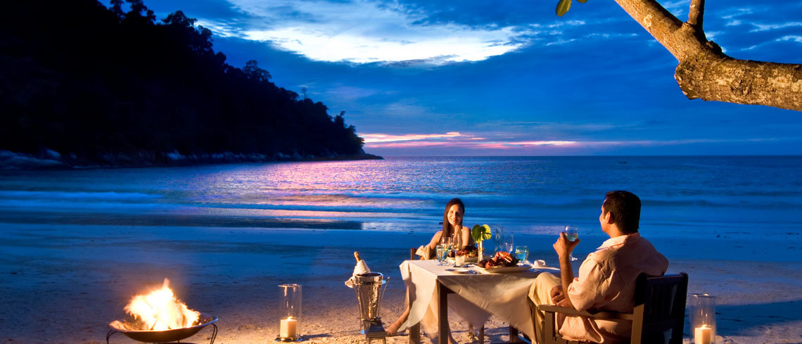 private dining at Pangkor laut resort malaysia