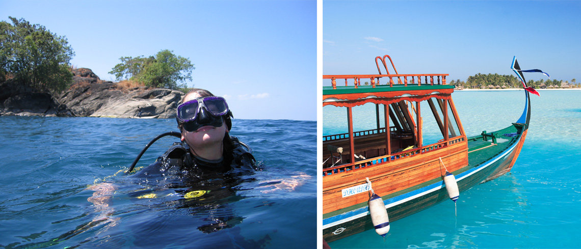 Scuba diving in maldives